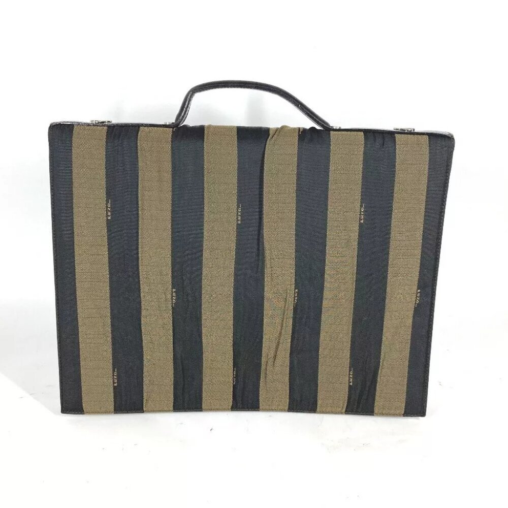 FENDI vintage Pecan Document Bag Briefcase Hand Bag Tote Bag Business bag - Picture 2 of 12